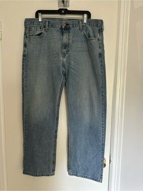 Levi's 569 Loose Fit Straight Leg Jeans 36x32 Blue Medium Wash Denim 100% Cotton